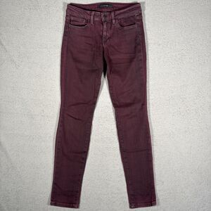 Joe’s Jeans The Skinny Women’s Size 27 Maroon Burgundy Skinny Jeans‎ $200 MSRP